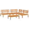 4 Piece Garden Pallet Sofa Set Solid Wood Acacia P7L3