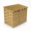 Large Double Wheelie Bin Storage Wooden Store Cover Garden Rubbish Dustbin Shed