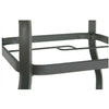 Metal Garden Dining Table Outdoor Patio Dining Table w/Umbrella Hole