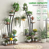 Tribesigns 6-Tier Tall Indoor Plant Stand Pack of 2, Metal Curved Display Shelf