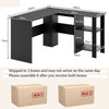 L-Shaped Corner Computer Desk PC Table Writing Desk Workstation Home Office