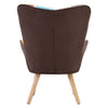 Leisure Single Sofa Armchair Modern Wing Back Chesterfield Button Accent Chair