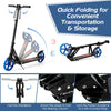 Kids Kick Scooter Foldable Ride On Height Adjustable LED Light-Up Scooter