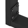 Set of 2 Black Industrial Metal Table Legs Heavy Duty Desk Bench Frame Base Legs