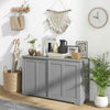 Freestanding Kitchen Storage Cabinet Floor Storage Cabinet Sliding Door