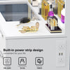 Dressing Table With LED Lights Dimmable Mirror Vanity Makeup Table 4 Drawers UK