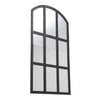 Extra Large Arched Wall Mirror Sticker Black Wooden Framed Window Style Mirror
