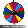 VEVOR 24" Tabletop Color Prize Wheel 14 Slots Dry Erase Show Fortune Spinning