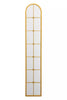 Large Gold Framed Arched Leaner-Wall Mirror - 67" X 12" 170 x 30cm MirrorOutlet