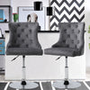 Medium Back Barstool Adjustable Kitchen Counter Bar Stool Chair Soft Padded Seat