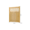 Lattice Wooden Picket Garden Gate Flat Top Pedestrian Side Gates Solid Pine Door