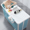 Folding Portable Bathtub Bath Tub Adult Child Warm Spa Sauna Soaking Barrel&Lid