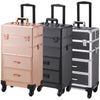 Rolling 4 in 1 Makeup Trolley Beauty Trolley Case w/Drawers Hairdressing Case