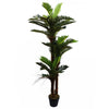 Artificial Large Palm Tree with Natural Trunk 150cm - Realistic plant by Leaf