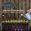 Galvanise Planter Plant Box Garden Flower Herb Vegetable Raised Bed Frame Trough