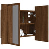 Gecheer Bathroom Mirror Cabinet, Bathroom Storage Shelf with Mirror and Y5Q3