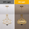 Elegant K9 Crystal Glass Chandelier 5-Light Ceiling Pendant Lighting Fixture E14