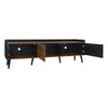 Modern TV Unit TV Stand Cabinet with Storage Media Units for Living Room Black