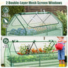 Metal Raised Planter Box Kit Outdoor Planter Bed with Protective Cover-Green