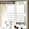 Dressing Table LED Lights Mirror Drawers Glass Door Cabinet Make up Desk Stool