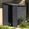 5 X 9 ft Outdoor Garden Storage Shed Metal Lean to Pent Shed for Tool Bike