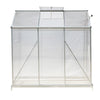 Greenhouse Garden Shed Polycarbonate Walk-In Aluminium Grow House Slid Door Base