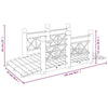 Gecheer Garden with Railings 150x67x56cm Solid Wood Spruce Lawn Pond Y7V8
