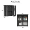 New Bathroom Cabinet With Shelf Wall Mounted For Bathroom Storage Black