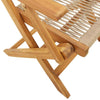 3 Piece Bistro Set Beige Polypropylene and Solid Wood S7H5