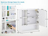 Bathroom Mirror Cabinet Wall Mounted Storage with Shelf 55*15*60cm White