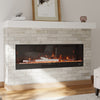 12 colour LED Fireplace Media Wall Fire Wall Mounted Standing Electric Heater