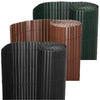 Bamboo Slat Natural Garden Fencing Privacy Screen Fence Panel Roll Green Yellow