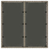 Garden Table Glass Dining Table Steel Frame Side Table Patio Garden Table N0T8