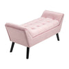 Velvet Chesterfield Ottoman Footstool Bed End Bench Chaise Lounge Window Seat