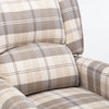 Mid Century Accent Recliner Chair &Footrest Lattice Upholstered Reading Armchair