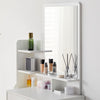 White Dressing Table with Mirror Stool 6 Tiers 4 Drawers Bedroom Dressing Table
