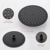 Brass Round Bathroom Rainfall Shower System Mixer Valve Set Bathtub Faucet Taps