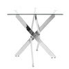 Dining Table and 2/4/6 Chairs Set Tempered Glass PVC Leather Rectangle White NEW
