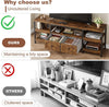 Industrial TV Stand Cabinet 160cm with 2 Storage Cabinet for Living Room