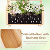 Raised Garden Bed 104 cm Tall Wooden Elevated Planter Box-Natural
