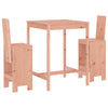 ARKEM 3 Piece Garden Bar Set Solid Wood , Dining Set Bistro Furniture,for E3F1
