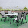 Modern Tempered Glass Top Outdoor Garden Table Patio Bistro Dining Coffee Table