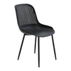 4pcs Dining Chairs Contemporary Lounge Dining Home Office Plastic Reception Seat