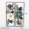 Metal Wall Art Flower Hangings Wall Sculptures Livingroom Decor Ornament 33*21in