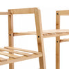 Heavy Duty Wooden Clothes Rail Rack Garment Hanging Stand Open Wardrobe Shelf