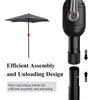Garden Patio Parasol Sun Shade UV Protection Umbrella Steel Tilting Crank Handle