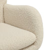 Luxury Teddy Fabric Upholstered Armchair Swing Chair Lazy Relaxing Rocking Chair