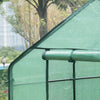 Outdoor Greenhouse Garden PE Plastic Grow Green House w/ 4 Shelves Planting Shed