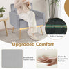 Modern Velvet Accent Chair Upholstered Armchair Sofa Chair-Grey
