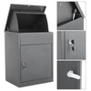 Large Letter Box Post Box Mail Letterbox Top Drop Parcel Delivery Box Lockable